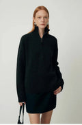 Women's loose lapels wool bandage dress in black or mountain rain grey for autumn winter