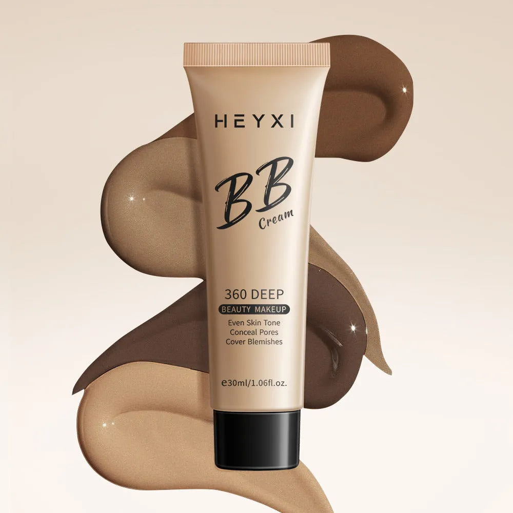 Waterproof BB cream in four colour options for universal skin coverage