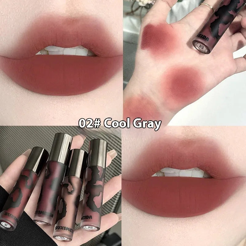 Lava Secret Matte Lip Mud lipstick in Orange Brown Coffee shade showing 3.2g tube with non-stain formula