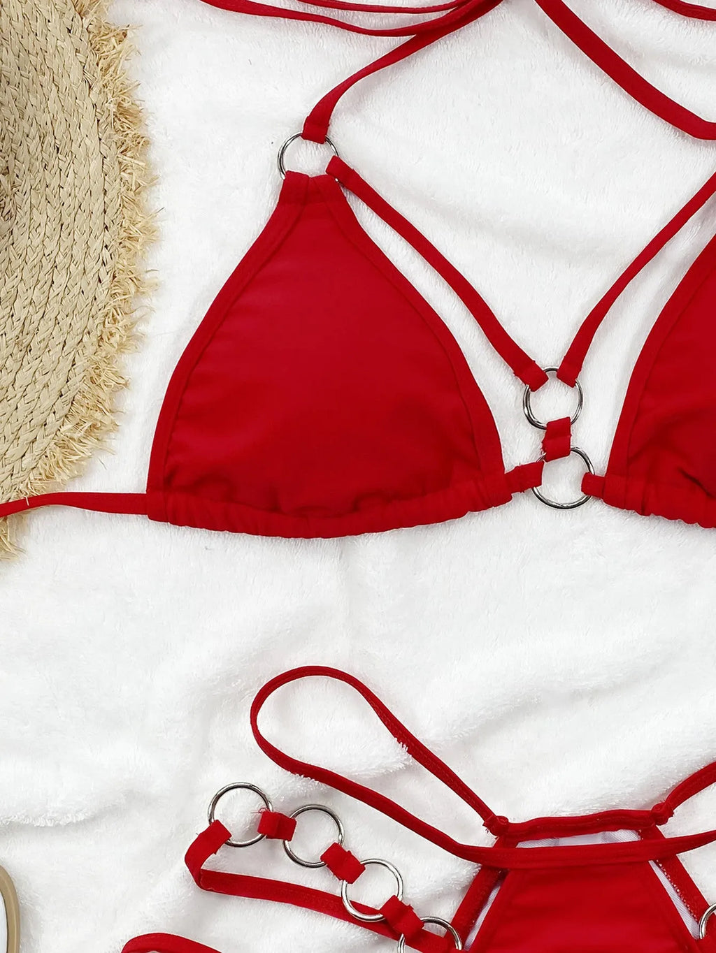 Women's separated bikini swimwear set in nylon available in five colours
