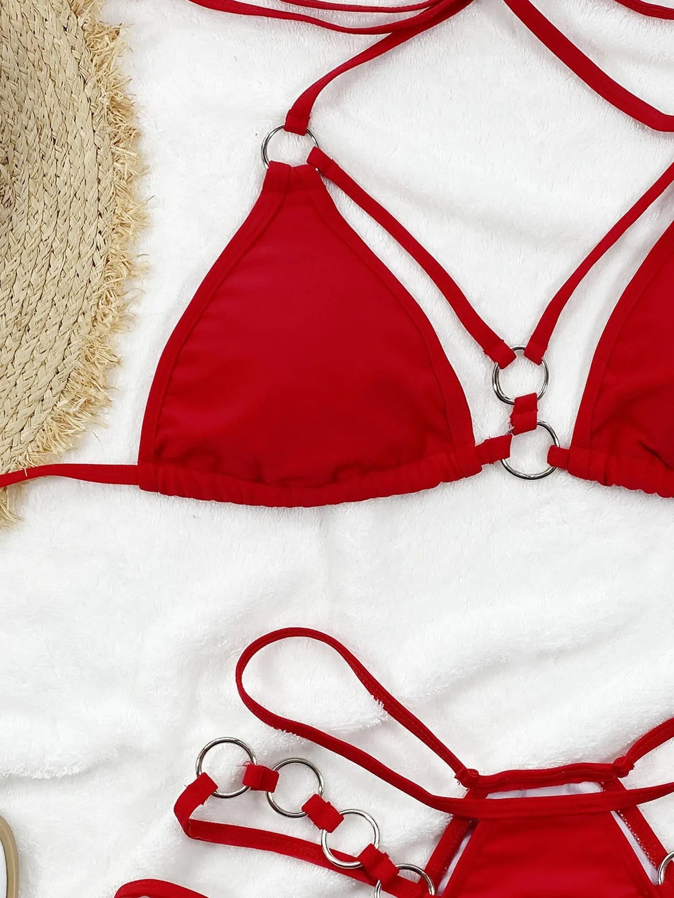 Women's separated bikini swimwear set in nylon available in five colours