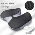 Curved bevel seat cushion with memory foam for tailbone support in multiple colour options