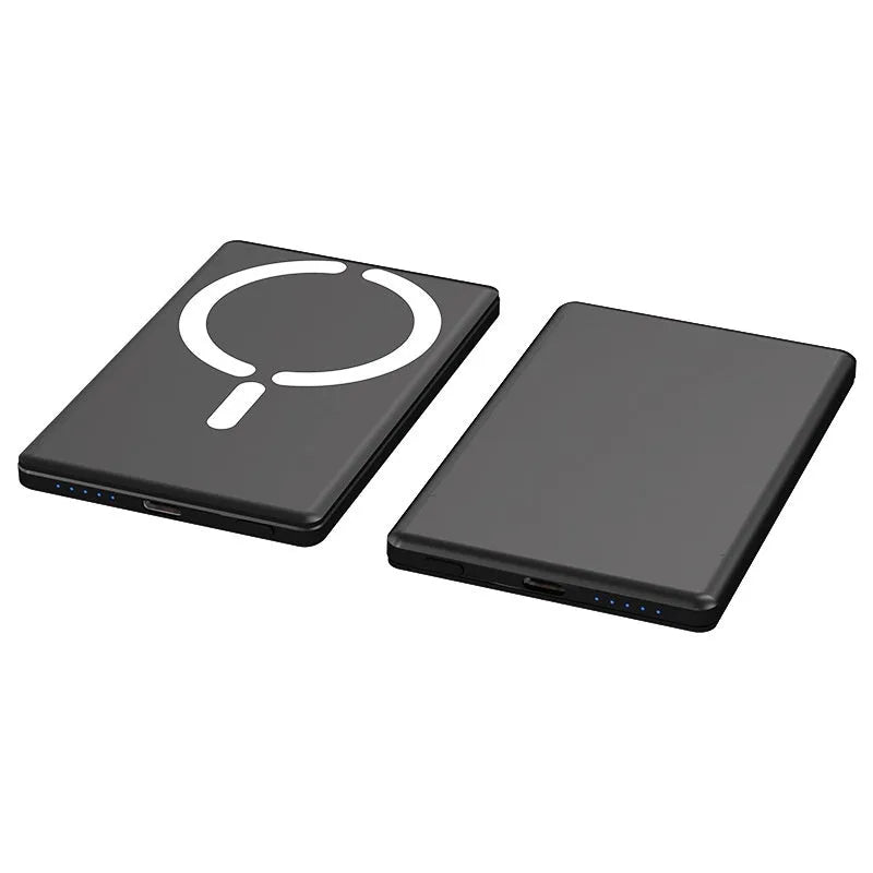 Ultra-thin magnetic power bank in alloy shell with 5000mAh or 10000mAh capacity