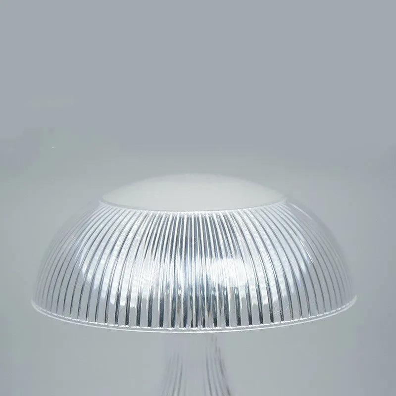 White acrylic touch night lamp with USB charging port showing three colour modes