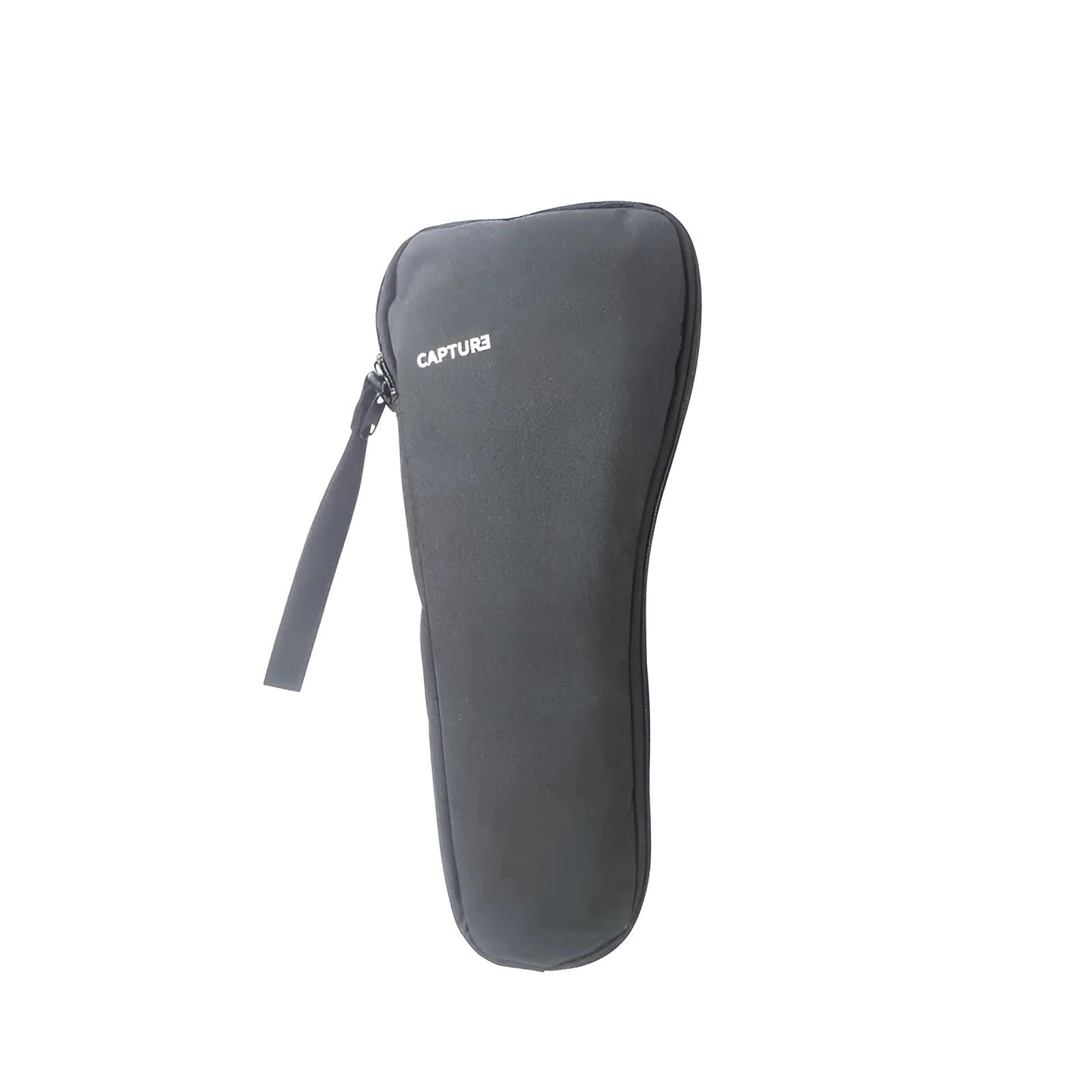 Black cloth storage bag for mobile phone stabilizer accessories with zipper and carry handle