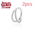 Titanium alloy nose ring body piercing jewellery with diamond cut treatment in silver, gold, black, rose gold or colourful finish.