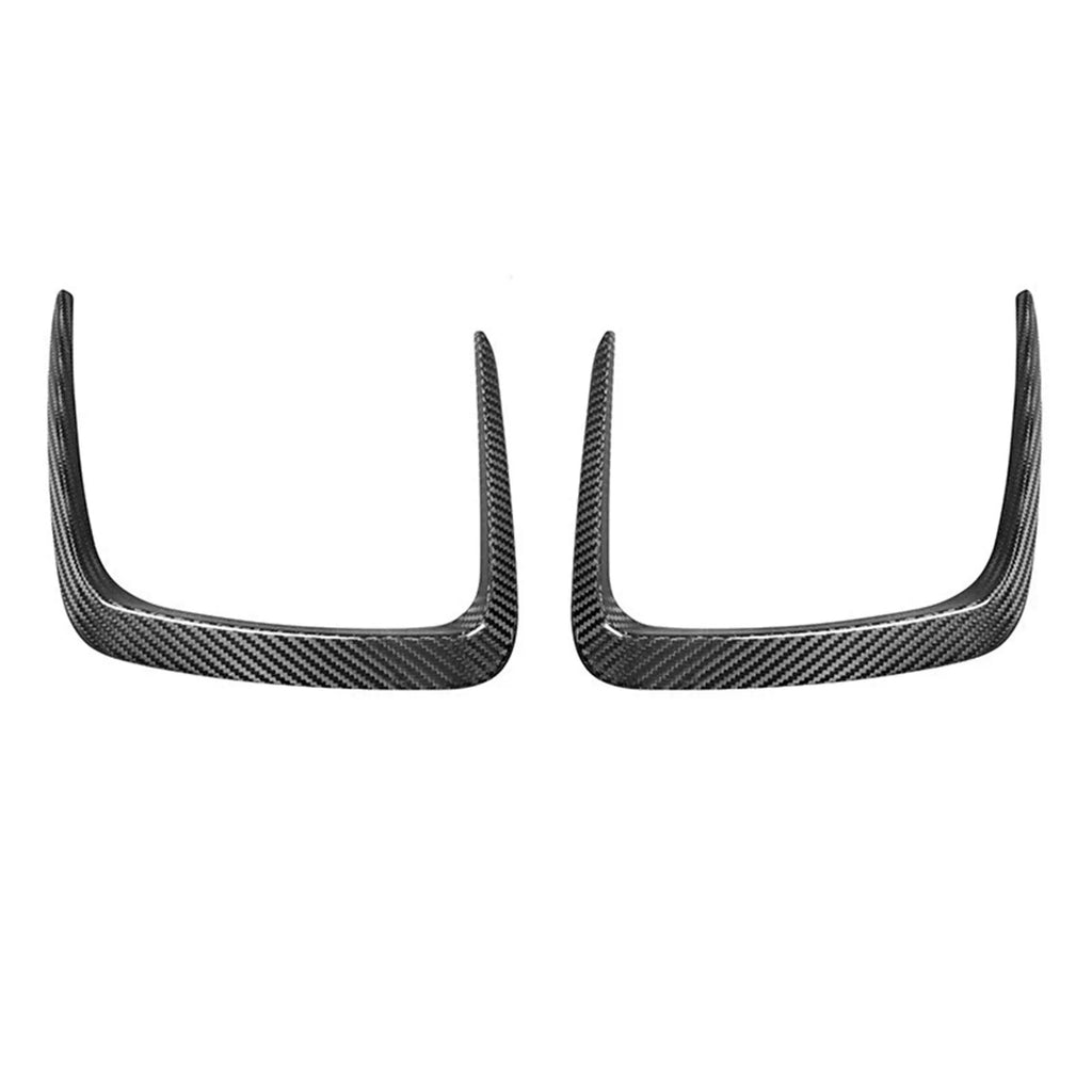 Black dry carbon fibre front bumper grille for BMW M3 M4 models with 3K weave pattern