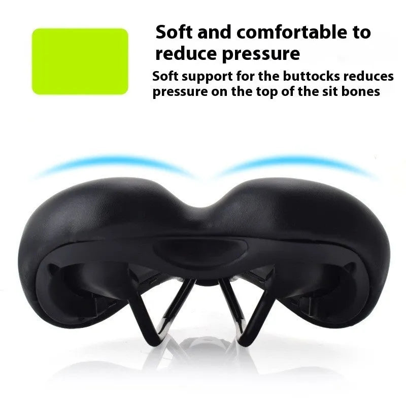 Bicycle seat cushion with hollow design showing 3147 colour and 270mm x 180mm dimensions