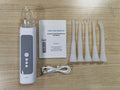 Milky white tonsil stone extractor oral cleaning tool kit for dental stone removal