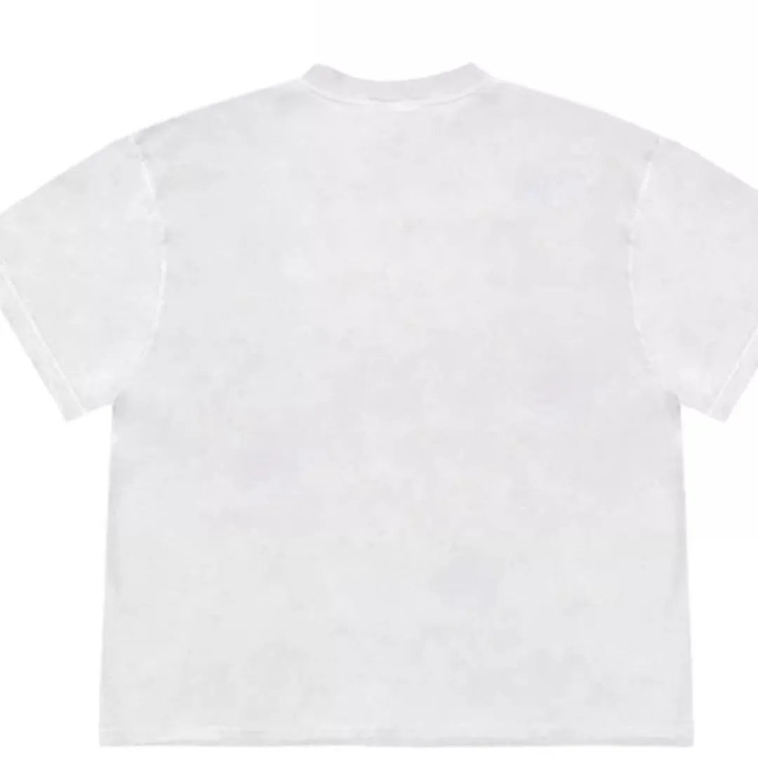 Blueberry patchwork short sleeve t-shirt in ice oxygen cotton, shown in dark coffee colour with plant and flower pattern.