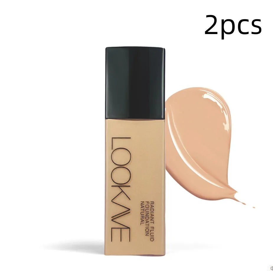 LOOKAVE Matte Liquid Foundation tube in 21c size with shade options LK63C-01 to LK63C-06