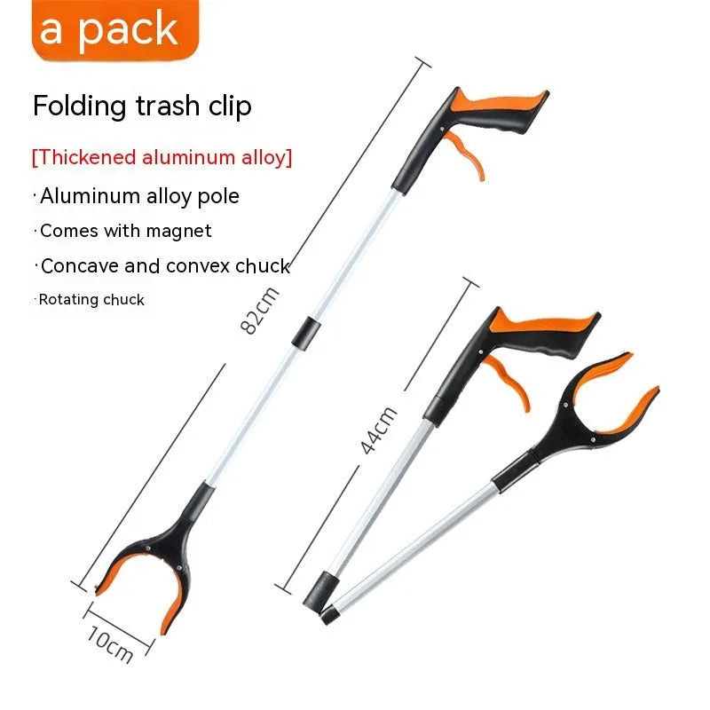 Blue trash folder artifact sewer pliers cable management tool with plastic and aluminum alloy construction