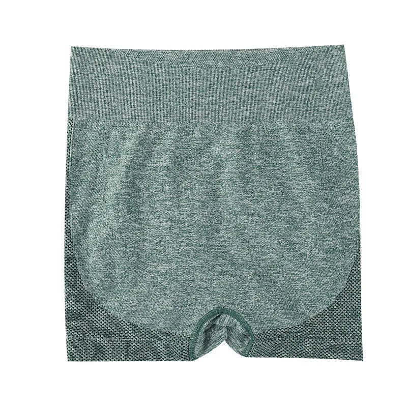 Women's high-waist quick-drying yoga shorts in multiple colours for fitness and running.