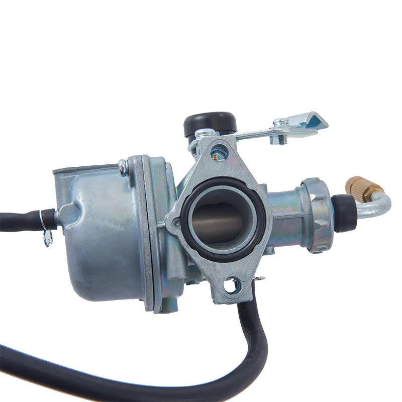 Motorcycle carburetor assembly, flat suction plunger type, for Ba Jia and PE26 models