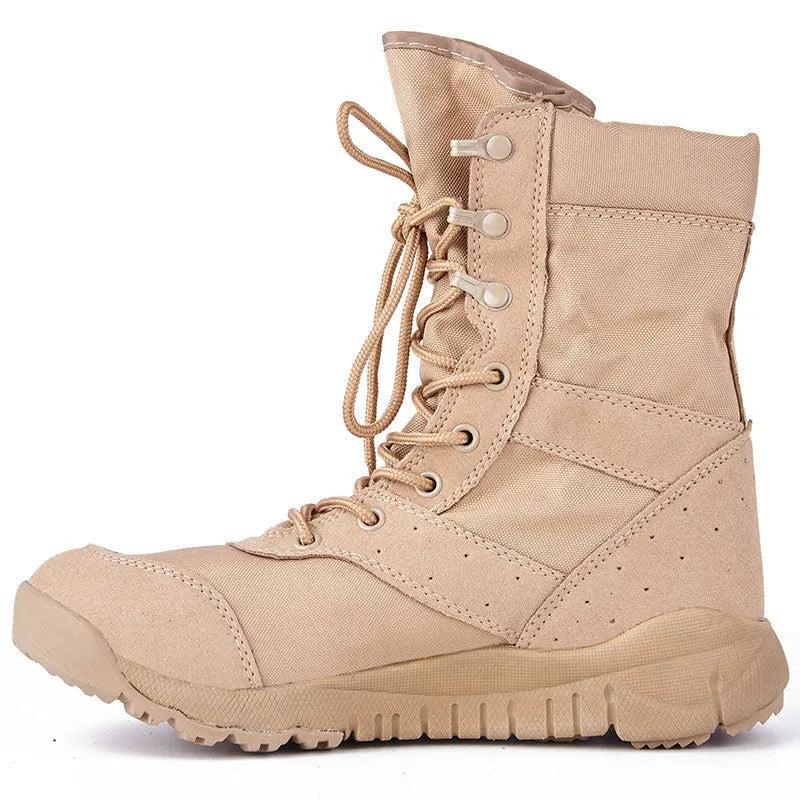 Yulong summer combat tactical desert boots in black and sand colour options