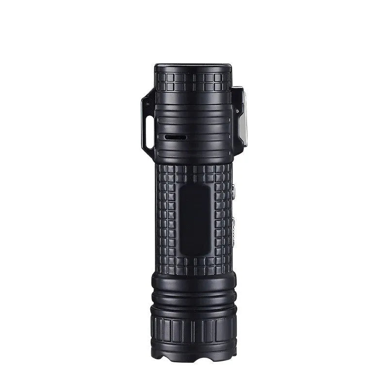 TH727 multi functional metal waterproof flashlight lighter in five colour options