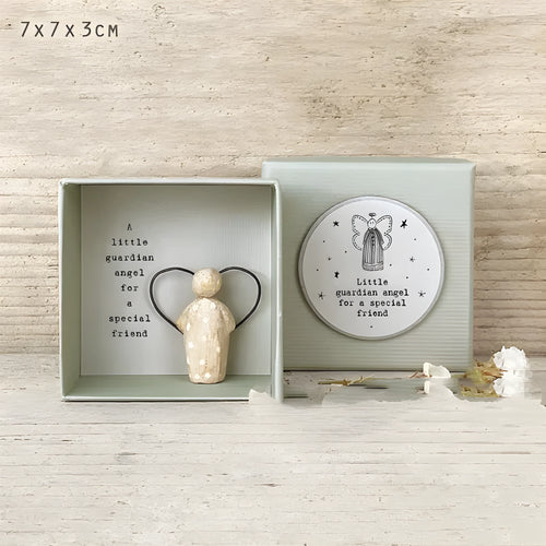 Boxed Guardian Angel ornament figurine gift in modern simplicity cartoon style