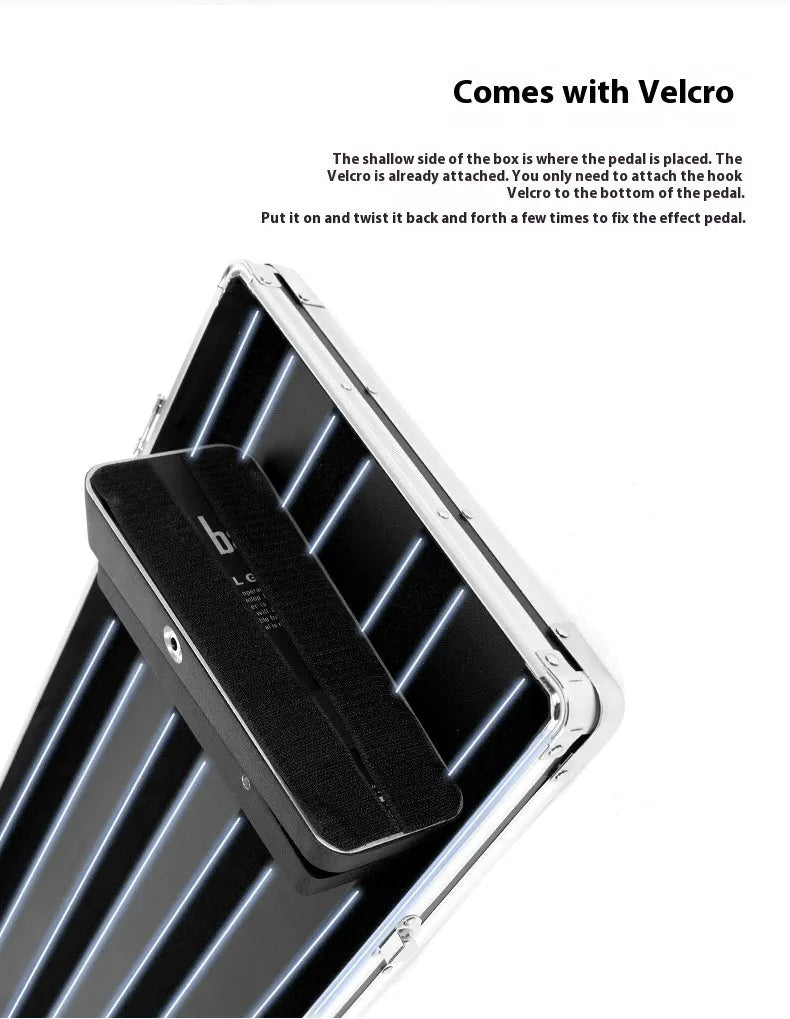 T-EC8 aviation box guitar comprehensive effects unit with trumpet foot controller in flight case