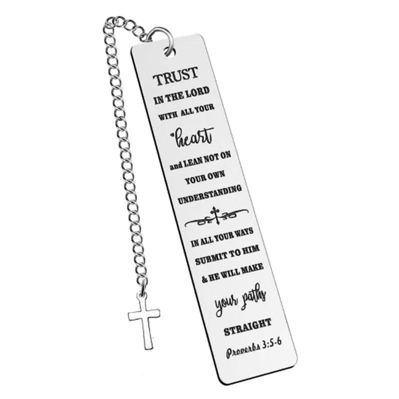 Stainless steel Family Bible verse bookmark in European style and CFS5170 steel colour.
