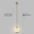 Nordic minimalist U-shaped bedroom chandelier pendant light with tri-colour dimming