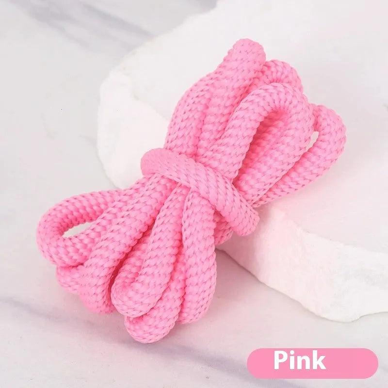 Oval shoelace adapter rope in various colours showing 1.0cm width and length options for sweatshirts and sneakers.
