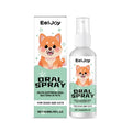 120ml bottle of pet oral spray with chlorhexidine and mint extract for dog and cat dental hygiene.