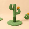 Cactus-shaped cat scratch board with sisal scratching pole climbing frame for cats