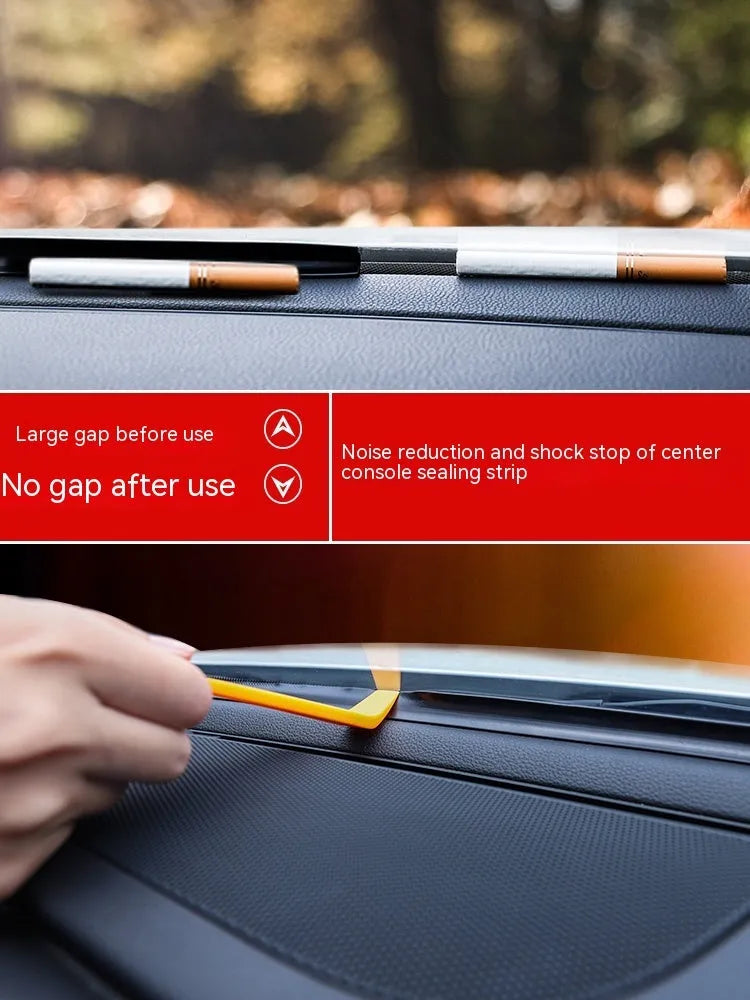 1.6 metre silicone dashboard soundproof seal strip for Outlander centre console installation