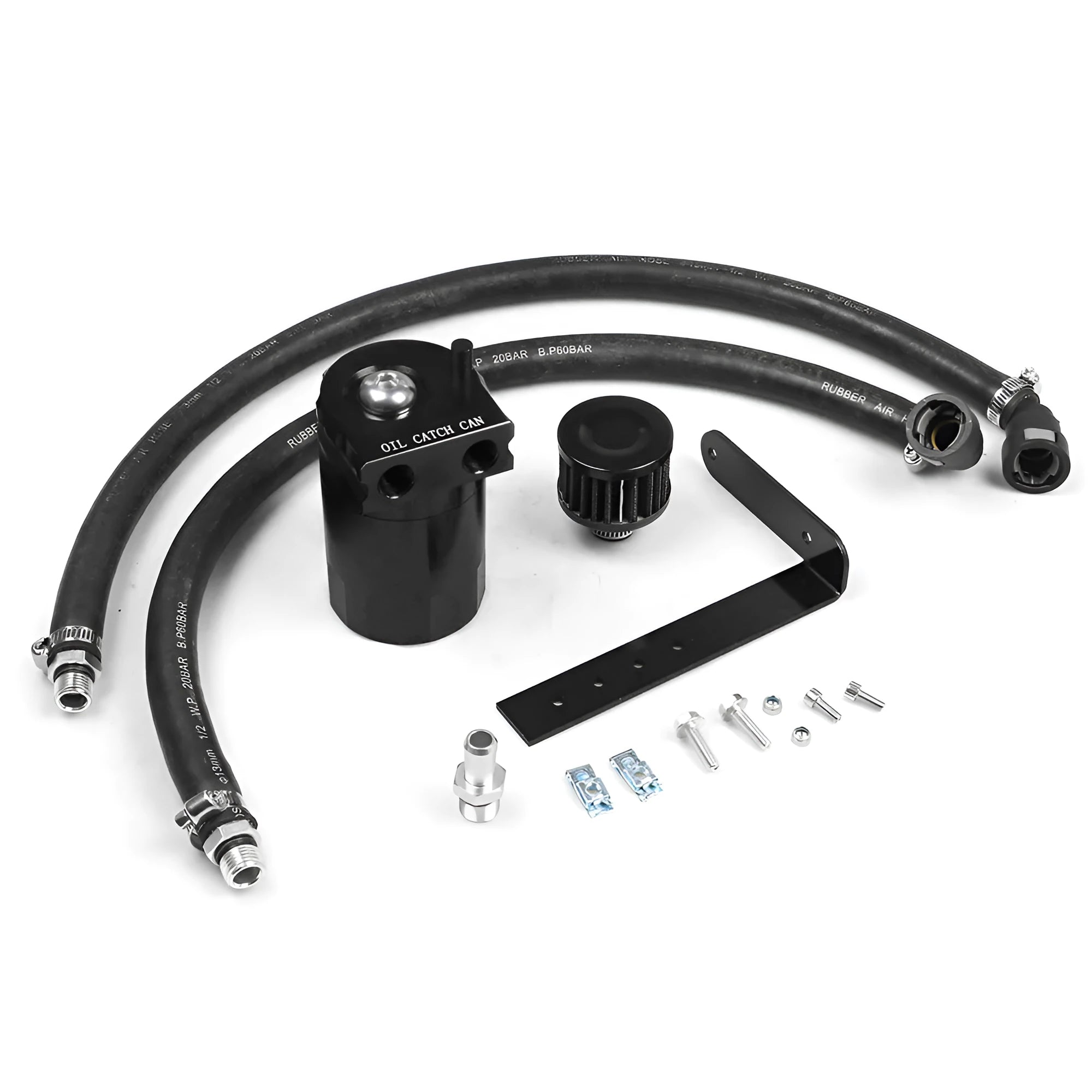 Aluminium alloy oil separator car modification part for Ford Expedition models in black, blue, red, or silver colours