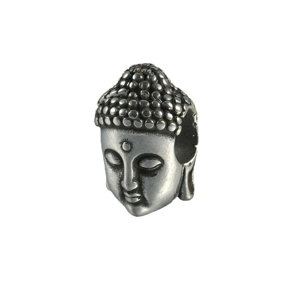 Stainless steel hollow skull Buddha geometric earrings with electroplated colour finishes