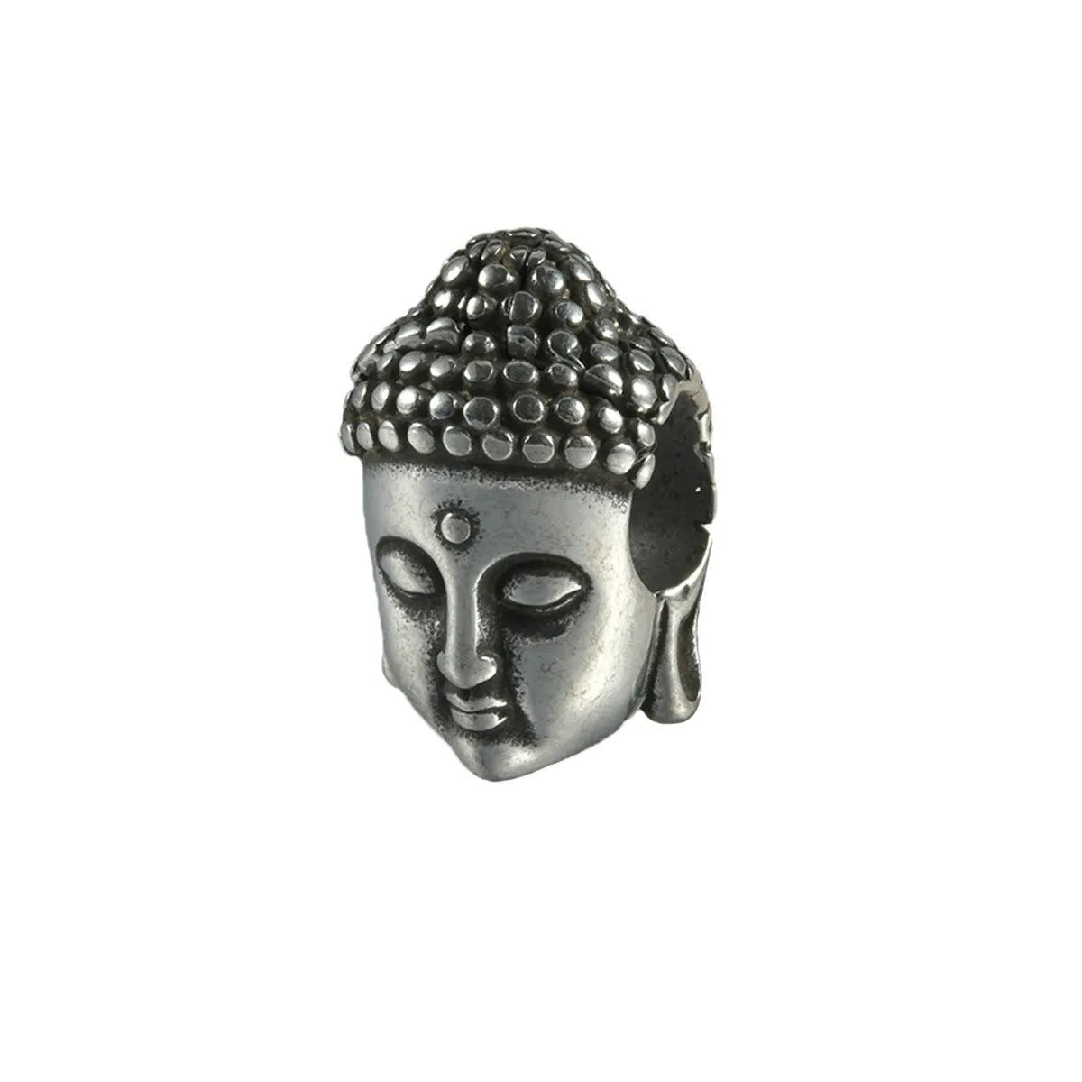 Stainless steel hollow skull Buddha geometric earrings with electroplated colour finishes