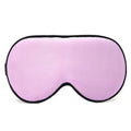 Double-sided mulberry silk sleep eye mask in a choice of 21 colours, showing embroidery detail.