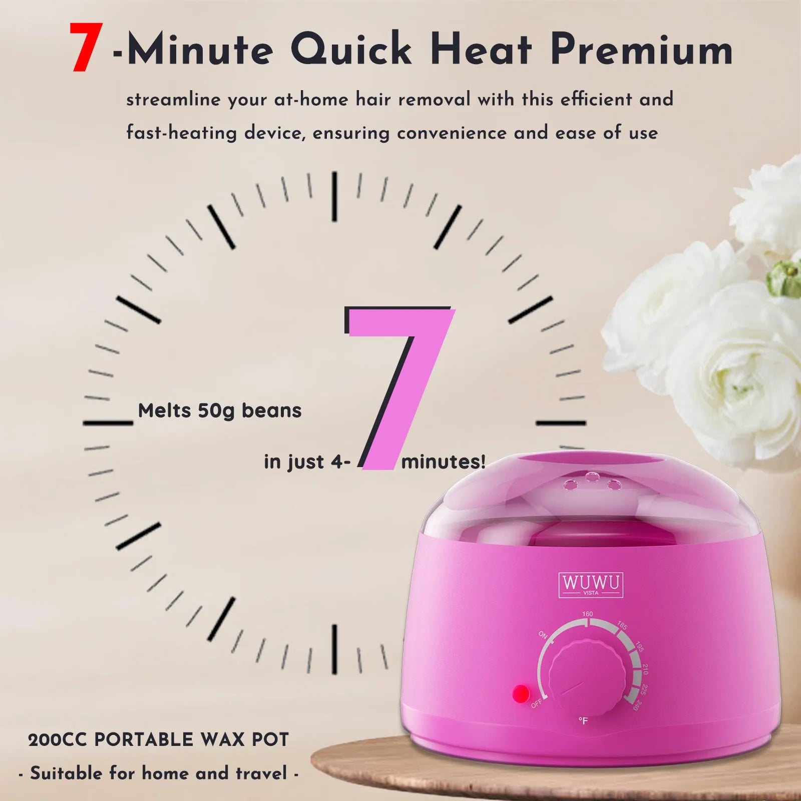 29-piece waxing gift set with black wax warmer, wax beads, sticks, aftercare products and manual