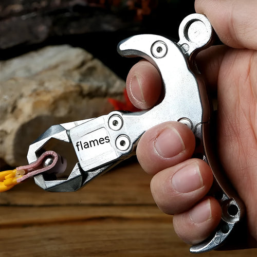 Zinc alloy fishing release aid with two-axis harpoon clip mechanism for terminal tackle management