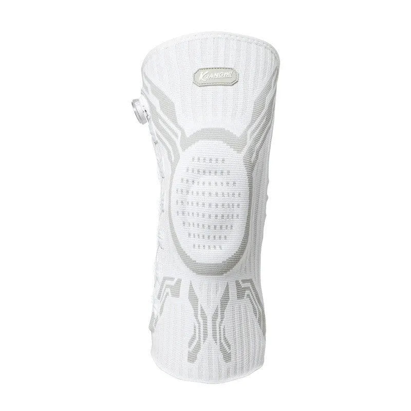 Adult sports knee pads in grey-white, sizes M L XL, for basketball running football badminton.