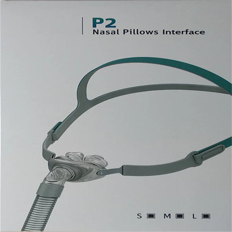 Nasal pillow ventilator mask with silicone cushion and adjustable headband for CPAP therapy