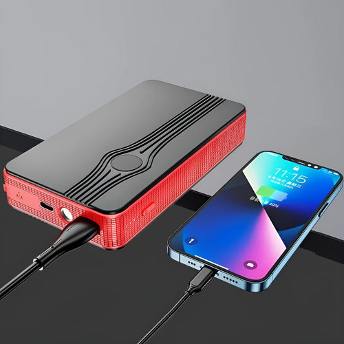 K4-E automobile emergency starting power supply unit with data cable for jump-starting vehicles and charging devices
