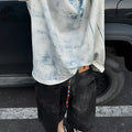 Korean-style loose fit solid colour t-shirt with round neck and short sleeves