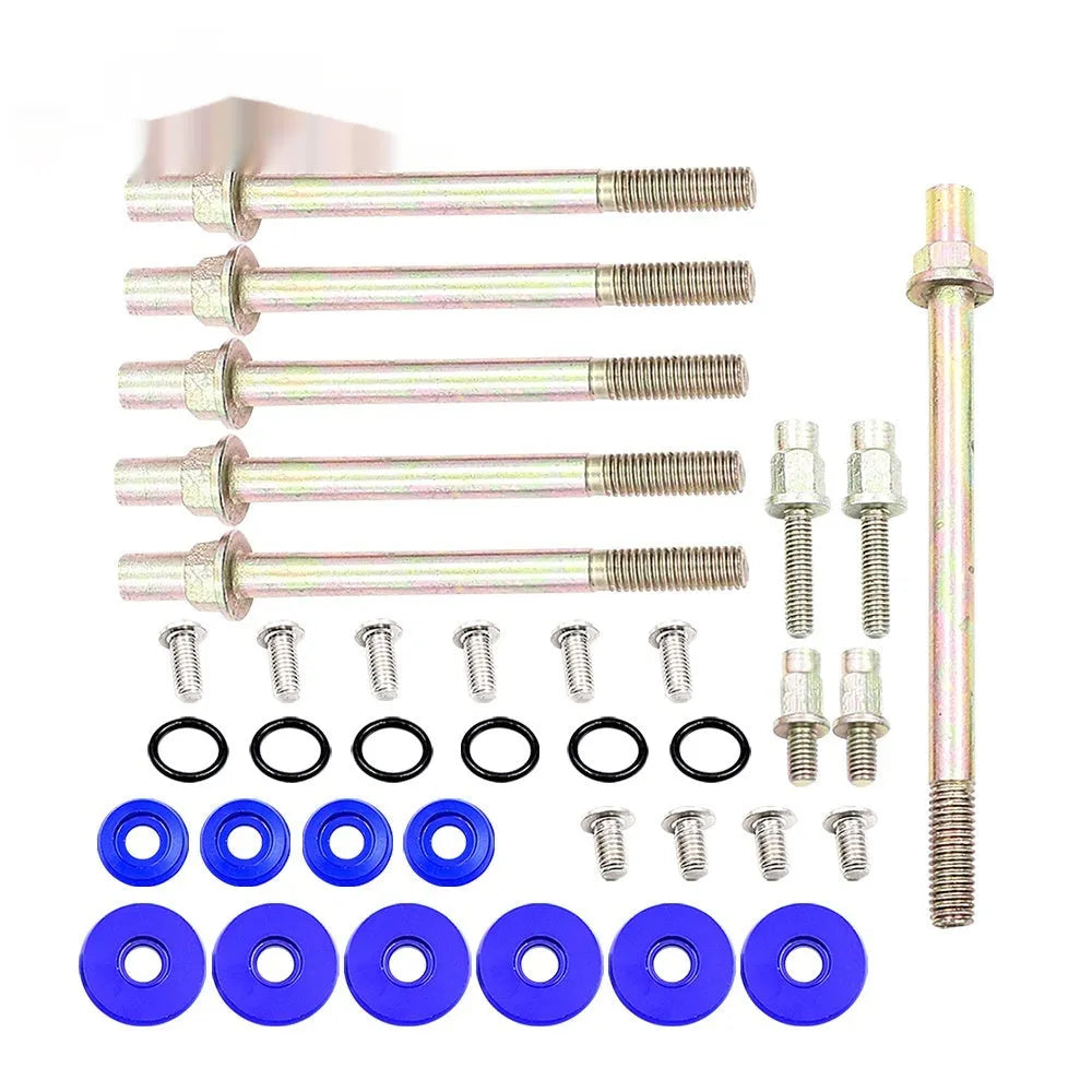 Honda Civic K Series aluminium alloy engine gasket suite in Black, Blue, Red, or Silver