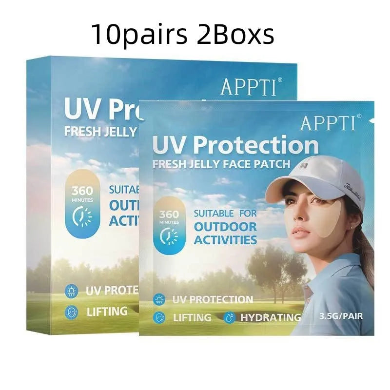 UV-proof outdoor sports eyes mask for universal skin types with 5ml application per pair