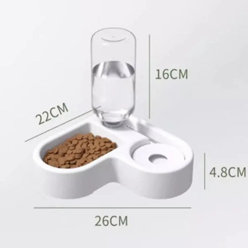 White cat water fountain with four drinking modes and filtration system for indoor pet hydration