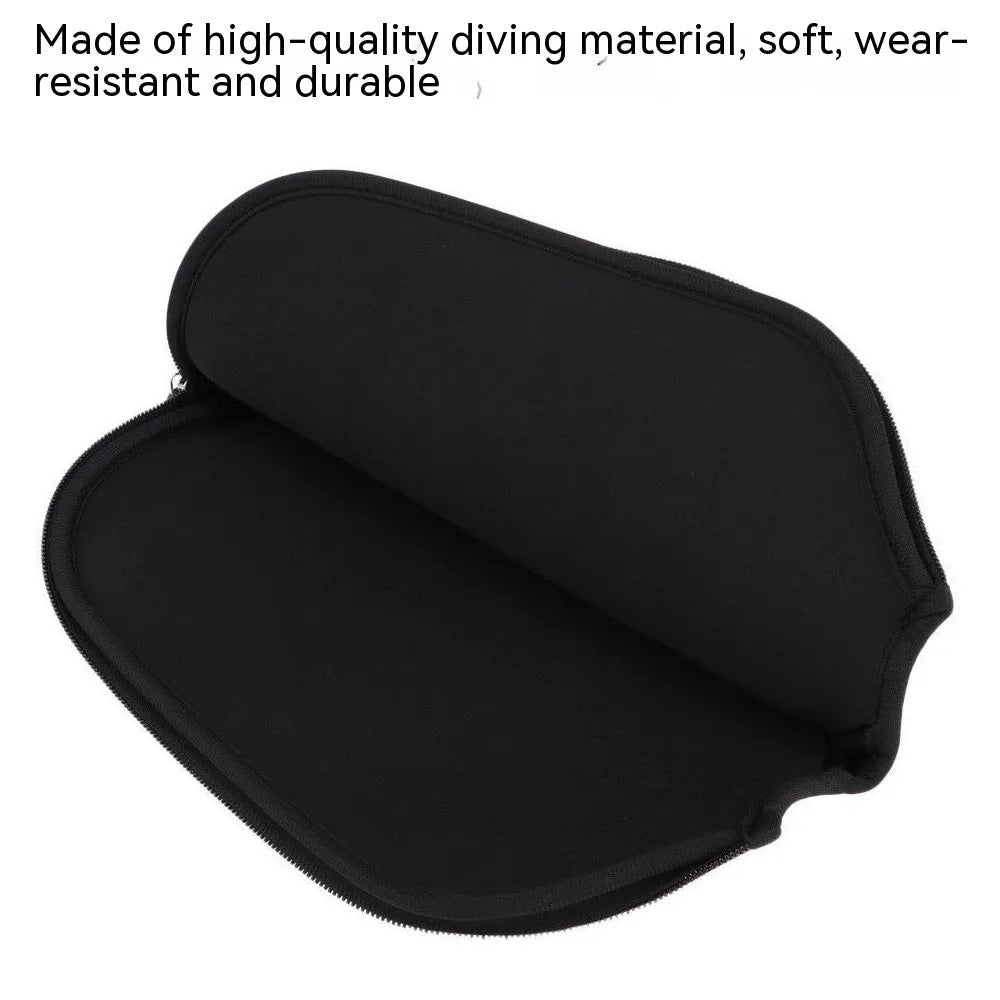 Black neoprene protective sleeve for table tennis racket equipment padding
