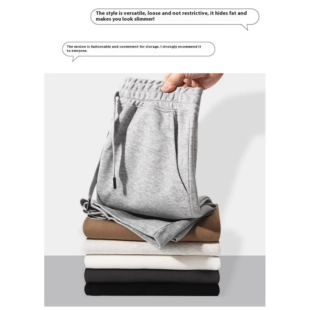 Men's straight-leg cotton summer shorts in light grey, showing fifth length and casual fit.