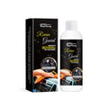 Automotive interior polish tube for dashboard and leather maintenance measuring 3.8 by 12.3 centimetres