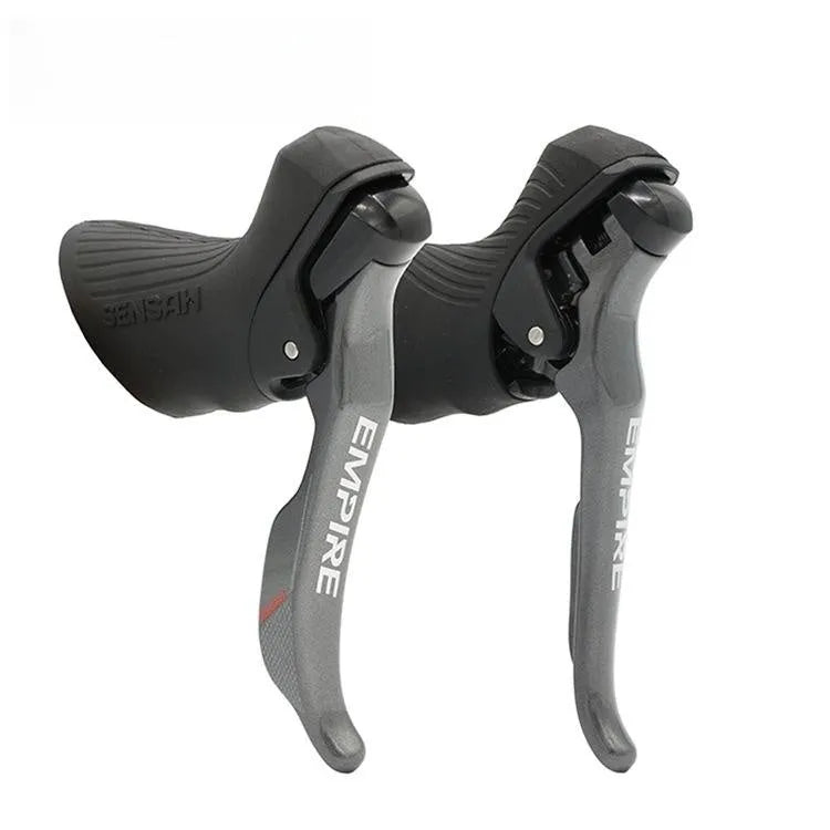 Road bike transmission kit showing aluminium alloy manual change, front dial, and short leg rear dial components for 11-speed systems