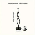 Black aluminium desk lamp with three-colour dimming button and touch controls on desktop
