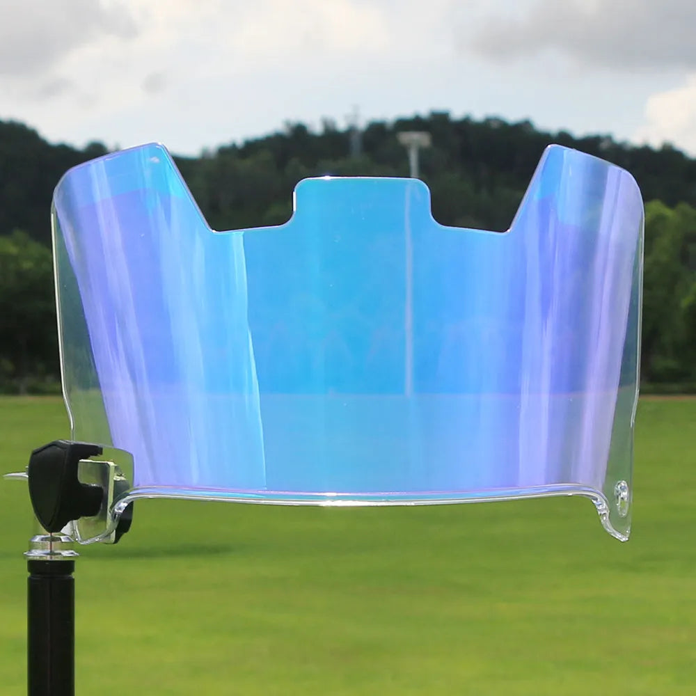 Rugby helmet goggles in multiple colours mounted on a rugby scrum cap