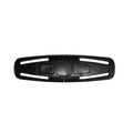 Black nylon child safety seat buckle clip for 5-point harness systems