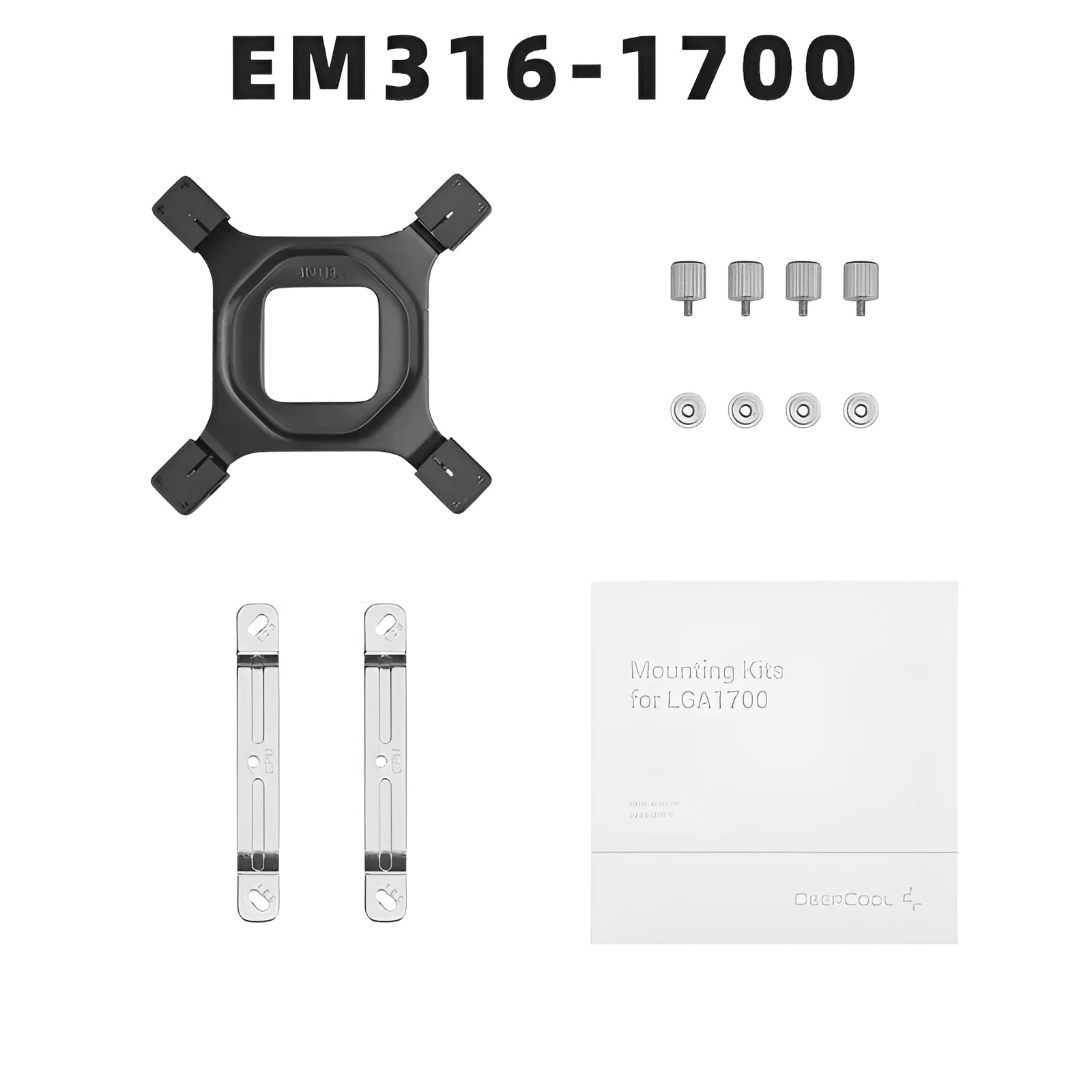 Element water cooling LGA 1700 CPU radiator fastener kit with cleaning alcohol wipes