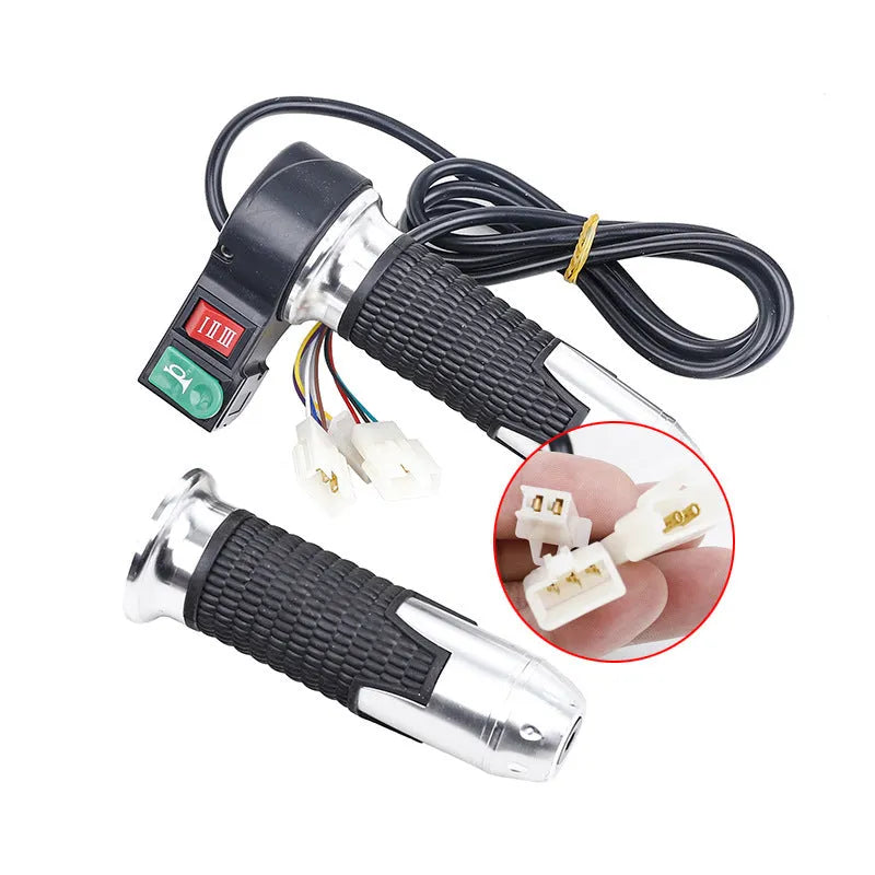 Plastic three-speed rotating accelerator handle for three-wheel electric car modification